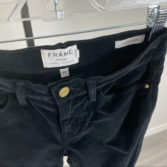 FRAME Le Velveteen High-rise Skinny Jeans - Picture 4 of 6